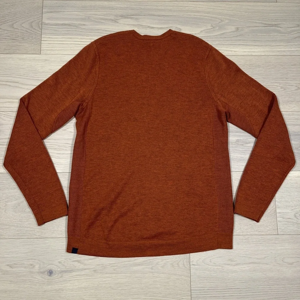Lululemon M3AXXS Alpine Air Crew Heathered Saffron mens